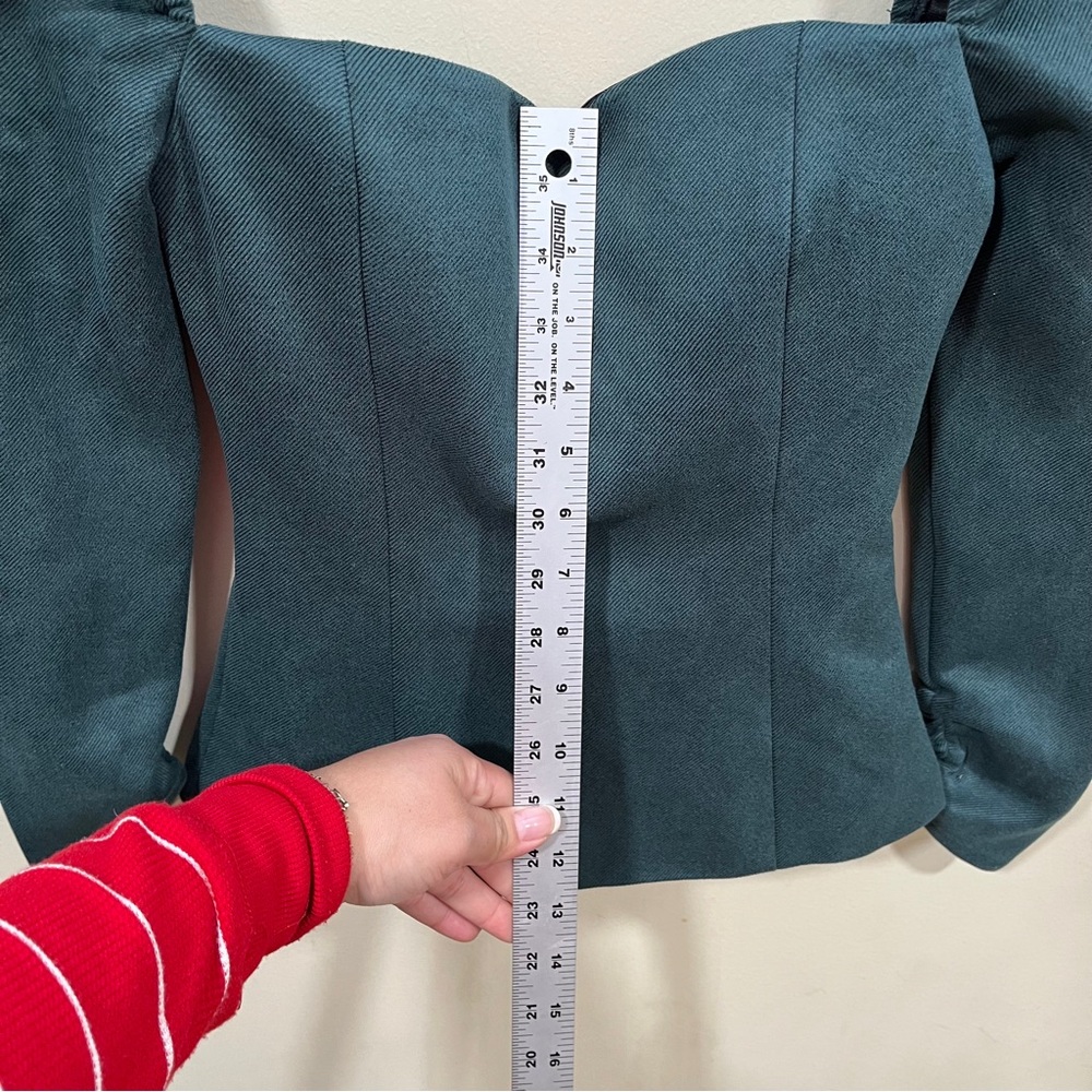 ATOIR  Squeeze Me Top In Green size 2 long sleeve blouse NWOT - Picture 4 of 9